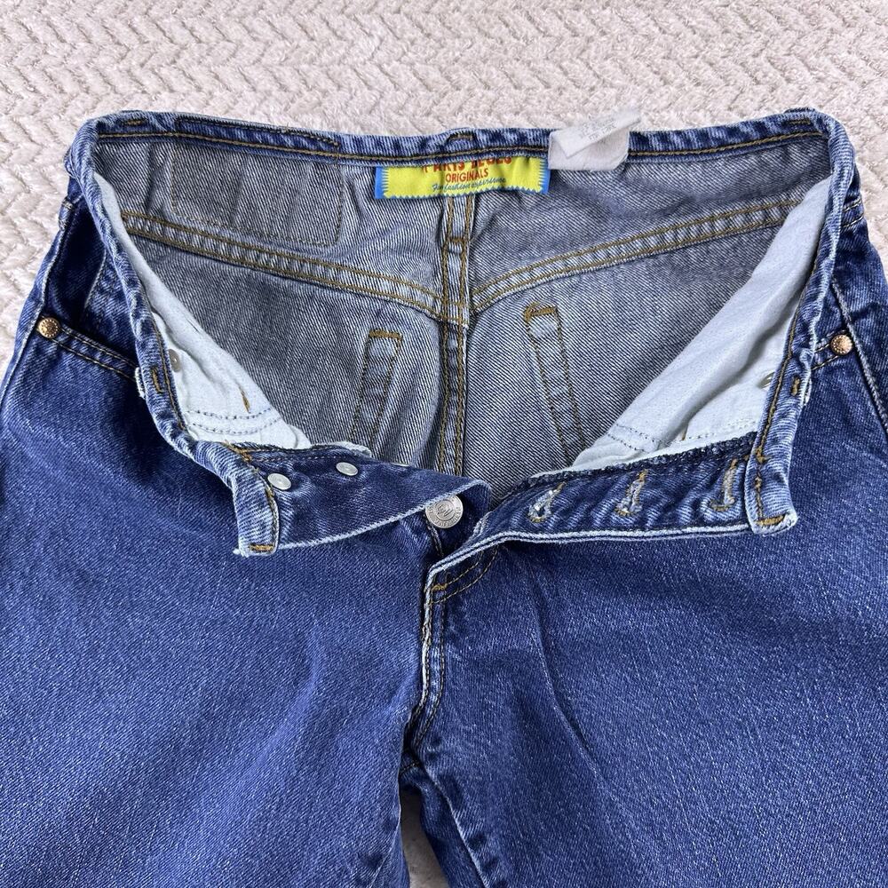 Vintage‎ 90s Paris Blues Women’s Mid Rise Flare Leg Jeans Size 7 Button Fly - Picture 12 of 16